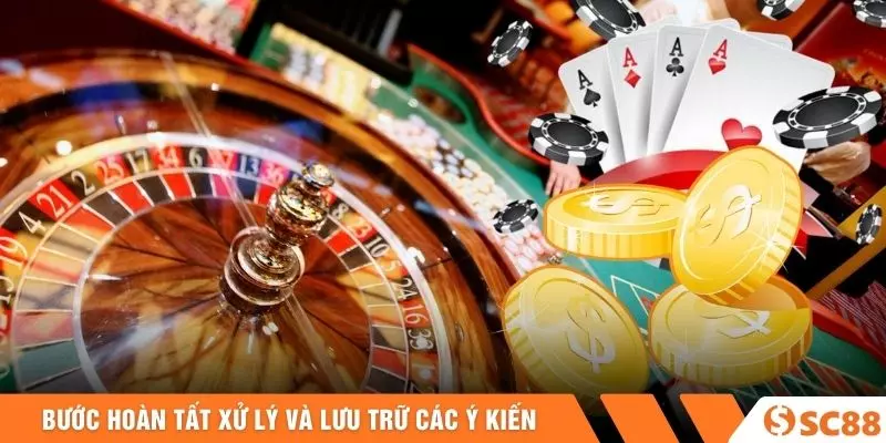 Bước hoàn tất xử lý và lưu trữ các ý kiến